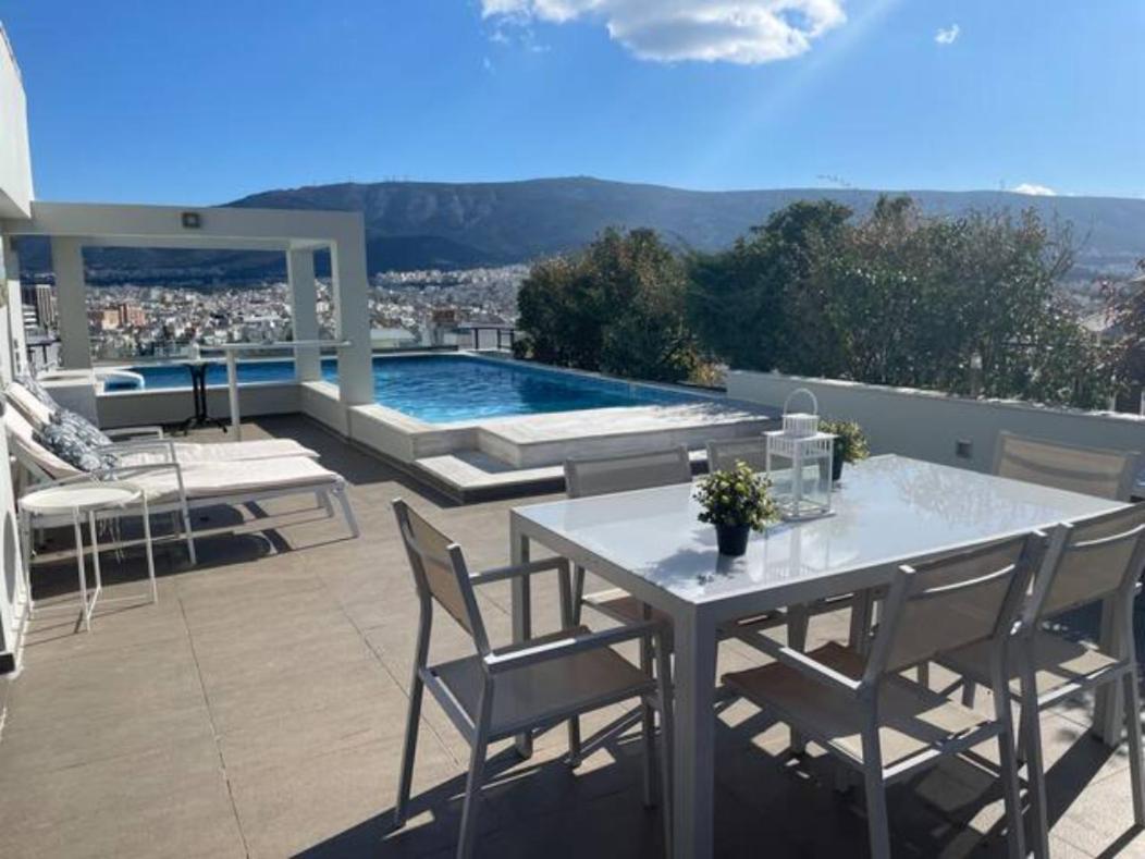 Athens Lycabettus Hill Penthouse, Private Roof Garden & Pool 아파트 외부 사진