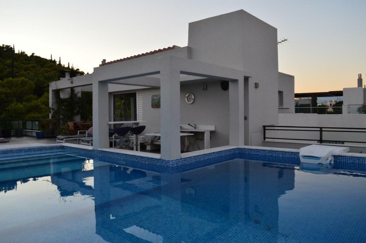 Athens Lycabettus Hill Penthouse, Private Roof Garden & Pool 아파트 외부 사진